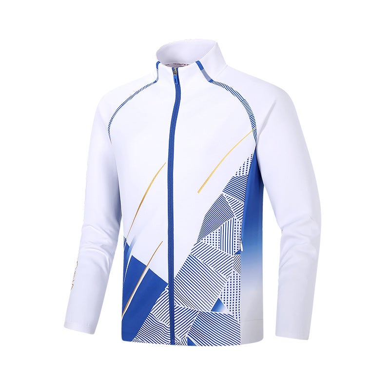Couple Leisure Jacket Athlete Sports Student Training Running Clothes Student Class Clothes Sweater Printable Logo - Image 1